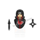Naruto Sasuke Kakashi Akatsuki bricks Building Blocks Anime cartoon Mini Action Figures Heads Assembly Toys kids Christma Gifts