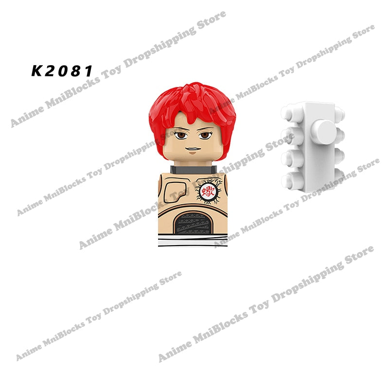 WM6109 Naruto blocks anime Sasuke Kakashi Madara Zetsu Might Guy Rock Lee mini action toy figures Assemble bricks toys kid gifts