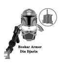 Mandalorian Building Blocks Jango Boba Fett Grogu Baby Yoda Pre Vizsla Bo-Katan Din Djarin Sabine Wren Brick Figure Toy