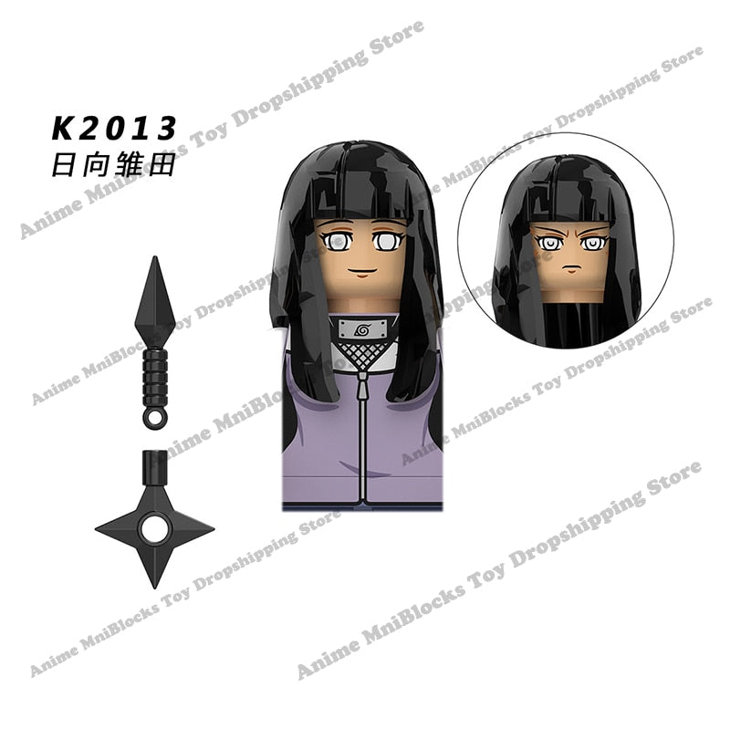 Naruto Sasuke Sakura Kakashi Obito Jiraiya Tsunade anime dolls Mini Action toy Figures cartoon Assemble blocks kid Birthday gift