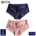2pcs/lot QUCO Brand sexy Women Underwear High Quality Women Panties Seamless Underwear Solid  Lingerie underwear women