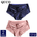 2pcs/lot QUCO Brand sexy Women Underwear High Quality Women Panties Seamless Underwear Solid  Lingerie underwear women