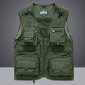Summer Men Unloading Tactical Vest Coat Casual Men&#39;s Photographer Waistcoat Mesh Work Sleeveless Jacket Tools Pocket Vest 5XL