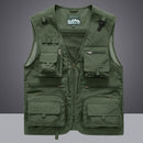 Summer Men Unloading Tactical Vest Coat Casual Men&