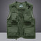 Summer Men Unloading Tactical Vest Coat Casual Men&#39;s Photographer Waistcoat Mesh Work Sleeveless Jacket Tools Pocket Vest 5XL