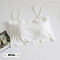 Fashion Summer Sexy Bras for Women Push Up Lingerie Ice Silk Seamless Word Sling Female Tube Top 2022 White Bralette Top Tanks