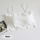 Fashion Summer Sexy Bras for Women Push Up Lingerie Ice Silk Seamless Word Sling Female Tube Top 2022 White Bralette Top Tanks