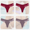 4PCS/Set Sexy Women Cotton Panties Lace Thong Underwear for Female Intimates Lingerie T-Back Floral Hollow Out Plus Size Panties