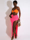 Hugcitar Sexy Strapless Crop Tube Top High Waist Slit Maxi Dress 2 Pcs Suits 2022 Fall Women Fashion Streetwear Vestido Y2K