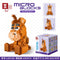 Disney DIY LinaBell assembly buildding blocks Goofy Pluto Anime Mini Action Figures Educational Toys kids Birthday Gifts