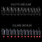 Gel Nails Extension System Full Cover Sculpted Clear Stiletto Coffin False Nail Tips 240pcs/bag