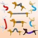 3D Pop Tube Silicone Alpaca Unicorn Push It Bubble Balls Decompression Pipe Anti-stress Vent Fidget Toys for Kids Adults Gifts