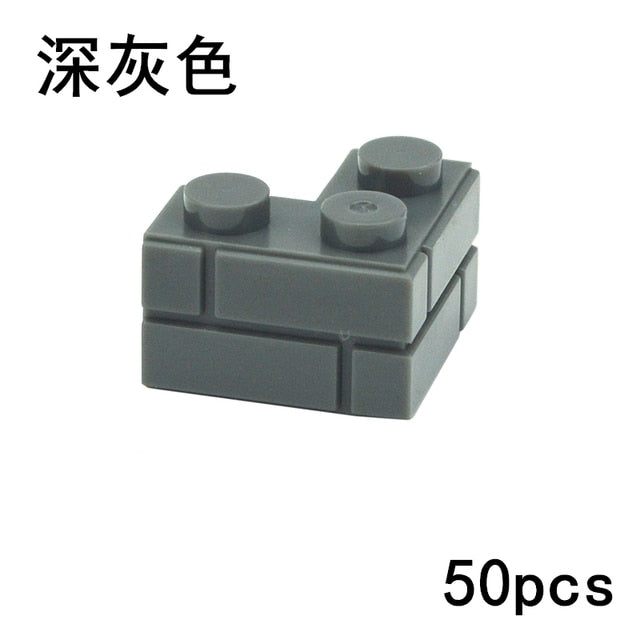 Thick Wall Figures Bricks Compatible 98283 15533 DIY 1x2 1x3 1x4 1+2 Dots Building Blocks Educational House Contruction Toys