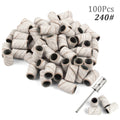100pcs 80''/120''/180" Nail Art Sanding Bands Gel Polish Remover Tool Accessory for Electric Nail Machine Nail Drill Bits