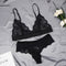 Full Lace Lingerie Set Sexy Women&#39;s Underwear Transparent Short Skin Care Kits Push Up Bra Brief Sets Erotic Intimate