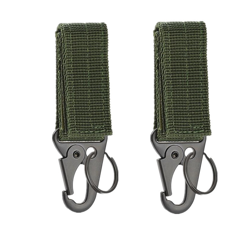Carabiner High Strength Nylon Key Hook MOLLE Webbing Buckle Hanging System Belt Buckle Hanging Camping Hiking Accessories