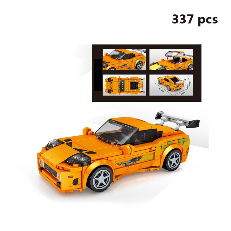 City Speed Champion Sports Car Building Blocks Technique Car Carro Rennau Voiture Vehicle Educational Construction Toys For Kids