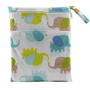 [Sigzagor]Wet Dry Bag With Two Zippered For Baby Diapers Nappies Waterproof Reusable 36cmx29cm