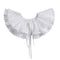 Royal Style Cotton Fake Collar Shawl Wrap Hollow Out Floral Lace Ruffled Trim Necklace Pointed Triangle Lapel Blouse