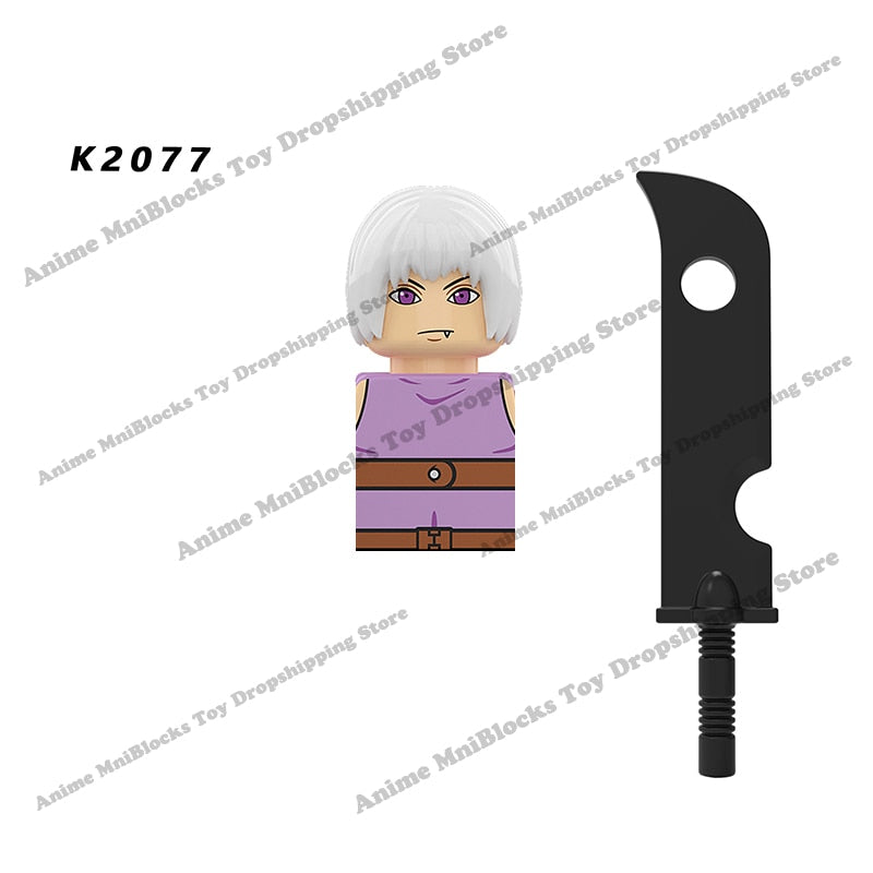 WM6109 Naruto blocks anime Sasuke Kakashi Madara Zetsu Might Guy Rock Lee mini action toy figures Assemble bricks toys kid gifts