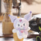 Sanrio 10cm Kuromi My Melody KT Cat PC Dog Hello Kitty Keychain  Anime Plush Figure Pendant Accessories Cute Animals Toys