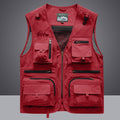 Summer Men Unloading Tactical Vest Coat Casual Men&#39;s Photographer Waistcoat Mesh Work Sleeveless Jacket Tools Pocket Vest 5XL