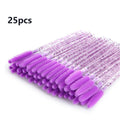 Disposable Crystal Eyelashes Brush Comb 25/50Pcs Eye Lashes Extension Mascara Wands Makeup Professional Makeup Beauty Tool