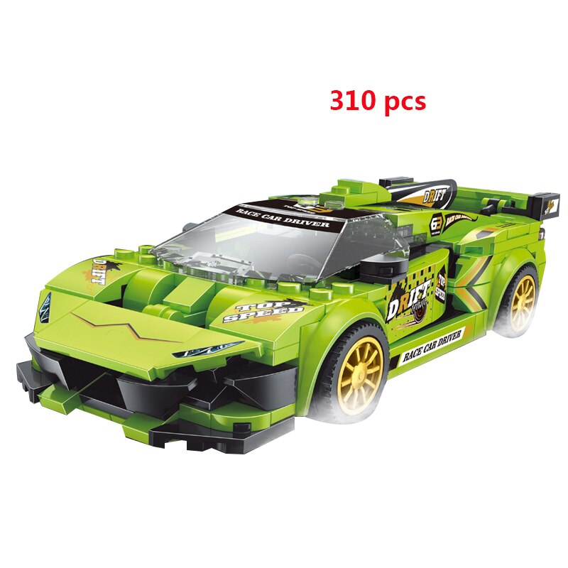 City Speed Champion Sports Car Building Blocks Technique Car Carro Rennau Voiture Vehicle Educational Construction Toys For Kids