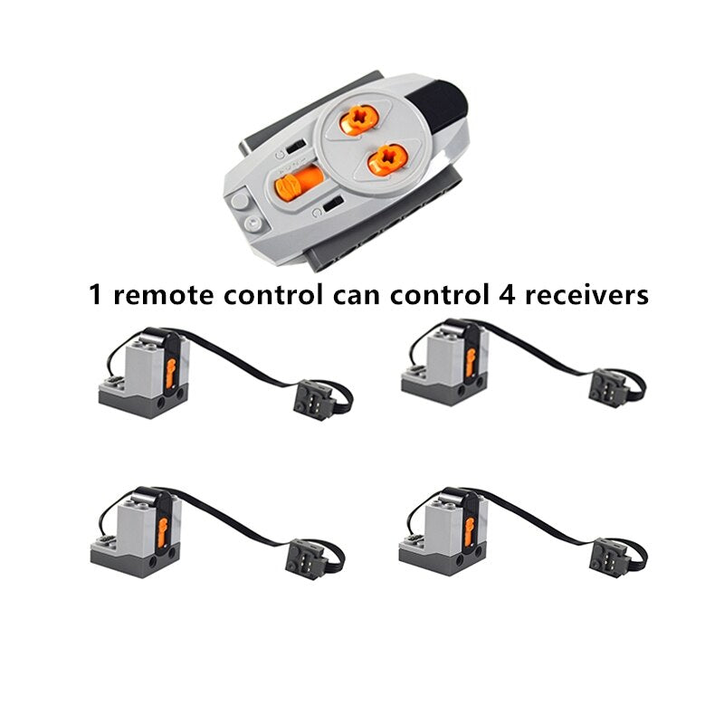 Technical Motor Parts Multi Power Functions 8293 8883 Tool Servo Train Motor PF Model Sets Building Blocks Compatible All Brands