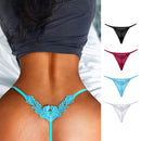 Bloemen Geborduurde Sexy Slipje Lage Taille G String Verleiding Dunne Vrouwen Ondergoed Naadloze Sex Hollow Out Slips Thong