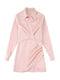 TRAF Women Fashion With Gathered Satin Mini Dress Vintage V Neck Long Sleeve Female Dresses Vestidos Mujer
