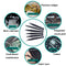 Anti-static ESD Stainless Steel Tweezers Set Maintenance Tools Industrial Precision Curved Straight Tweezers Repair Tools Set