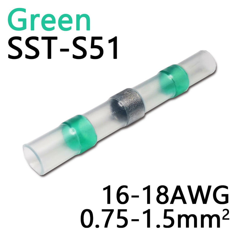 5/10/20/30/50pcs Solder Seal Wire Connectors 3:1 Heat Shrink Insulated Electrical Wire Terminals Butt Splice Waterproof