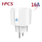 Aubess Smart Socket EU 16A/20A AC100-240V Wifi Smart Plug Power Outlet, Alexa Google Home Voice Control, For Tuya Smart Life APP