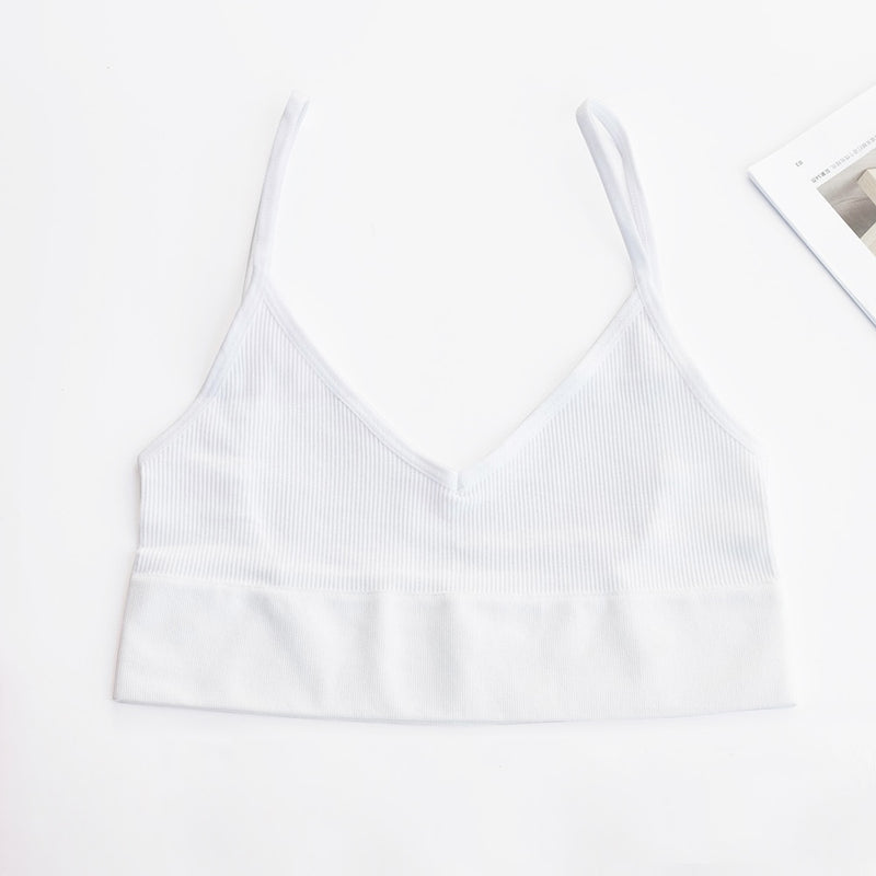 Seamless Low Back Bra Brassiere Comfortable Top Women Wirefree Underwear Unlined Lingerie Sexy Backless Bralette