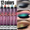 Pearlescent Eyeshadow Pen 12 Colors Lasting Waterproof Not Blooming Shiny Glitter Silkworm Gel Pen Eye Shadow Pencil Cosmetic