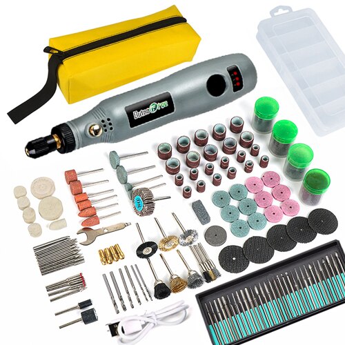 Mini Wireless Drill Electric Carving Pen Variable Speed USB Cordless Drill Rotary Tools Kit Engraver Pen for Grinding Polishing