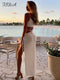 FSDA Green Beach Midi Dress Bodycon Women Hollow Out 2022 Summer White Sleeveless Backless Sexy Dresses Casual