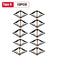 10pcs Cassette Repairer 86mm Dark Box Repair Screw Plug Switch Old Socket Boxes Replacement Fixed Wall Repair Box Support Rod