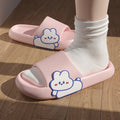 Graffiti Women Slippers Summer Slide Cartoon Shoes EVA Outdoor Women Slides Soft Thick Soled Non-slip Pool Indoor Home Slippers