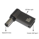 100W USB Type C to Dc Power Jack Connector USB C to Universal Laptop Power Adapter Plug Converter for Asus Dell Lenovo Notebook