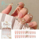 Fake Nails Art Nail Tips Press on False with Designs Set Full Cover Artificial Short Packaging Kiss Display Clear Tipsy Stick