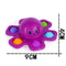3IN1 Flip Octopus Poppit Toy Finger Spinner Toys Anti Stress Hand Fingertip Gyro Push Bubble Pop Change Face Poppit Toy Sensory