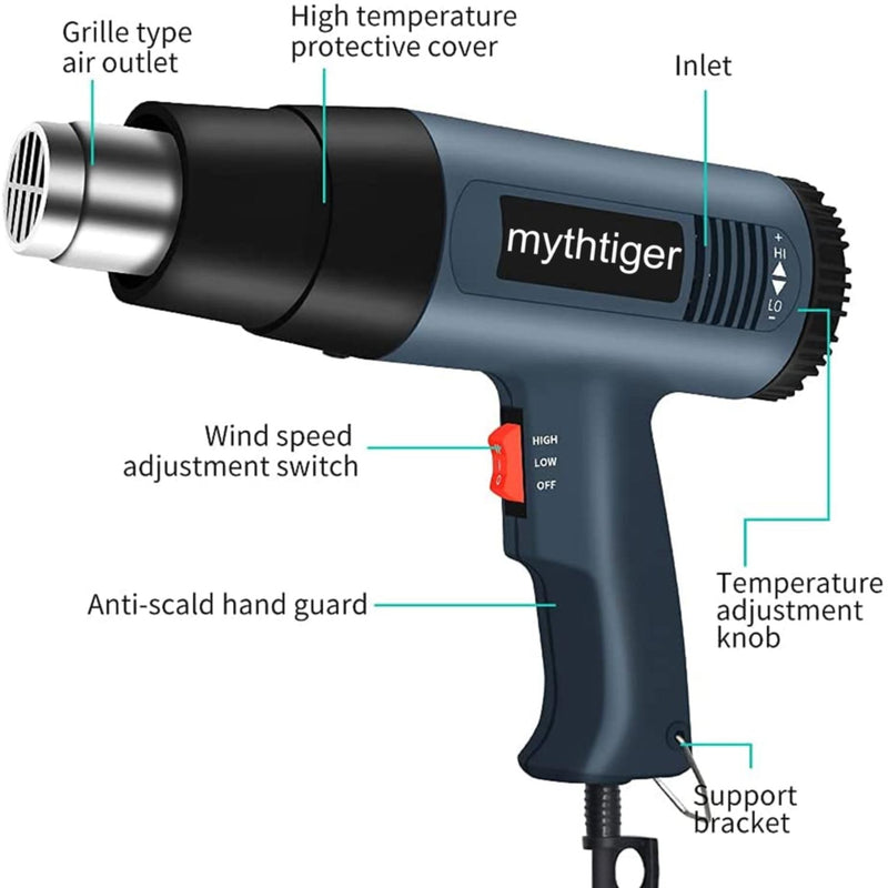 2000W LCD/NO LCD Heat Gun Variable Temperature Advanced Electric Hot Air Gun Power Tool Hair dryer for soldering Thermoregulator