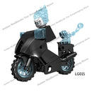 LG1002 Disney Building Blocks Luminous With Motorcycle Plastic mini action toy Figures Children Toys birthday gifts