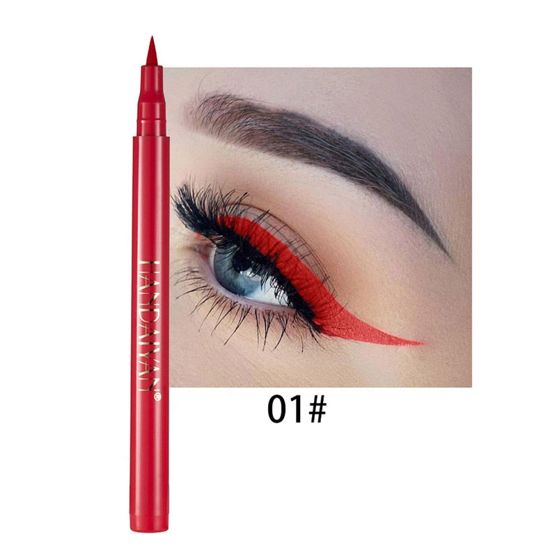 Waterproof Quick Dry Liquid Eyeliner Sweatproof Anti-oil Smudge-Proof Long-lasting Black Eyeliner Pencil Beauty Eyes Makeup Tool