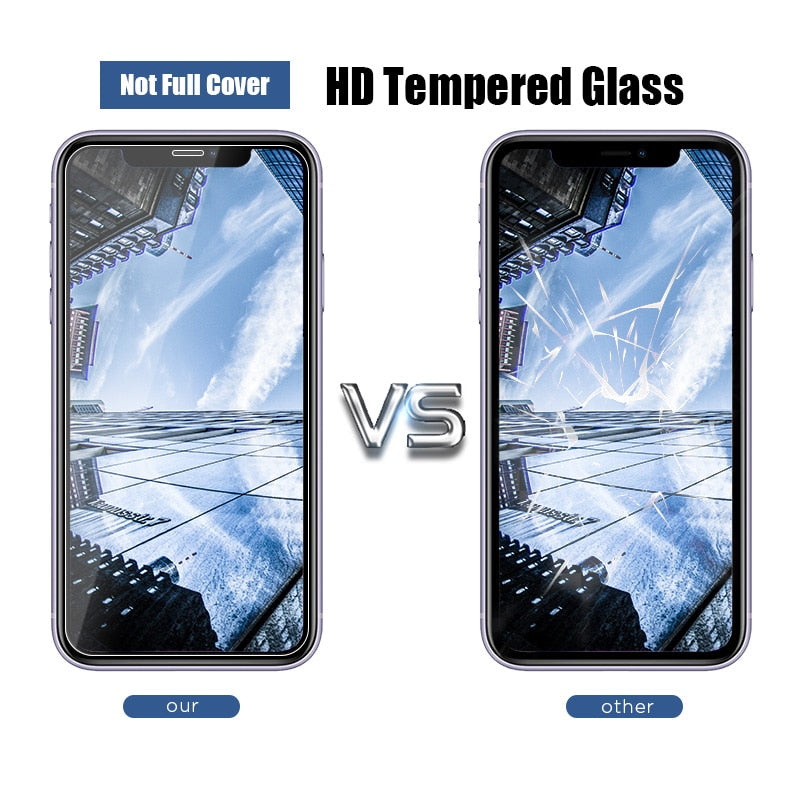 3PCS Tempered Glass For iPhone 13 12 11 pro max mini 8 7 6 5 Plus Screen Protector on iphone X XR Xs Max SE 2020 12 11 13 Glass