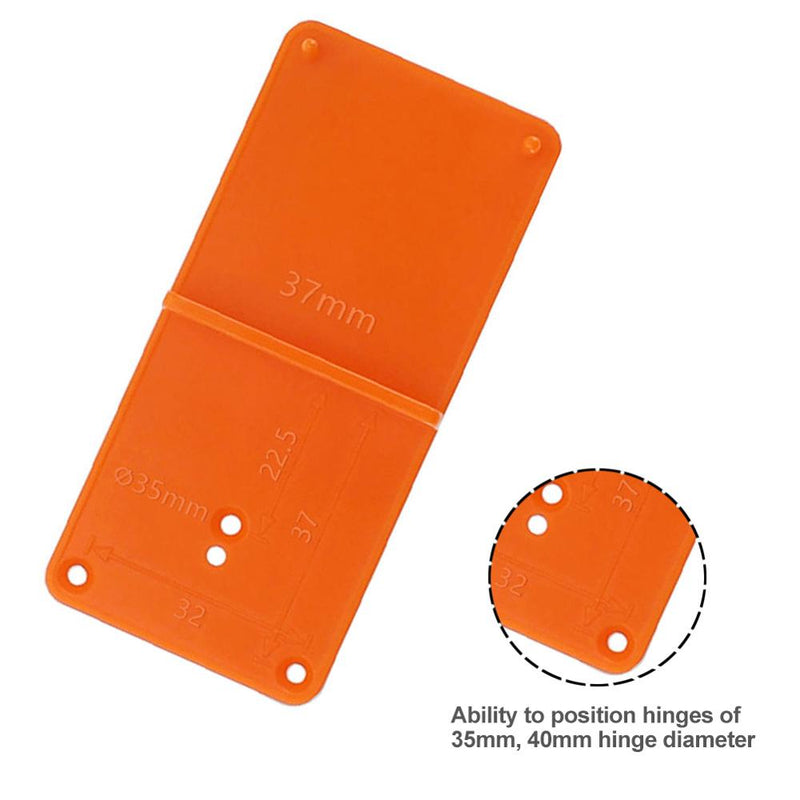 Hinge Hole Drilling Guide Plastic 35mm Woodworking Punch Opener Locator for Cabinets Installation DIY Template Woodworking Tools