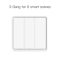 MOES 4 Gang Tuya ZigBee Wireless 12 Scene Switch Push Button Controller Battery Powered Automation Scenario for Tuya Devices