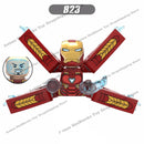 XP193 D009 WM718 Mark suit Disney anime movie figurine dolls mini plastic action toy figures Assemble blocks Christmas gifts